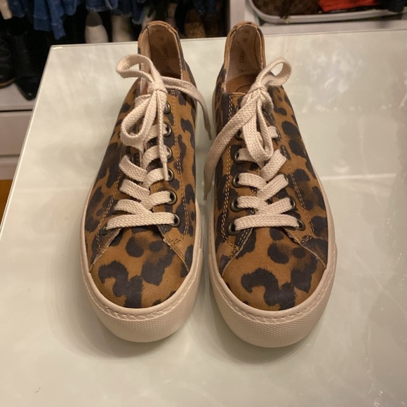 Paul Green Bixny Sneaker. Leopard white combo. Size 7.5 US - Picture 5 of 7
